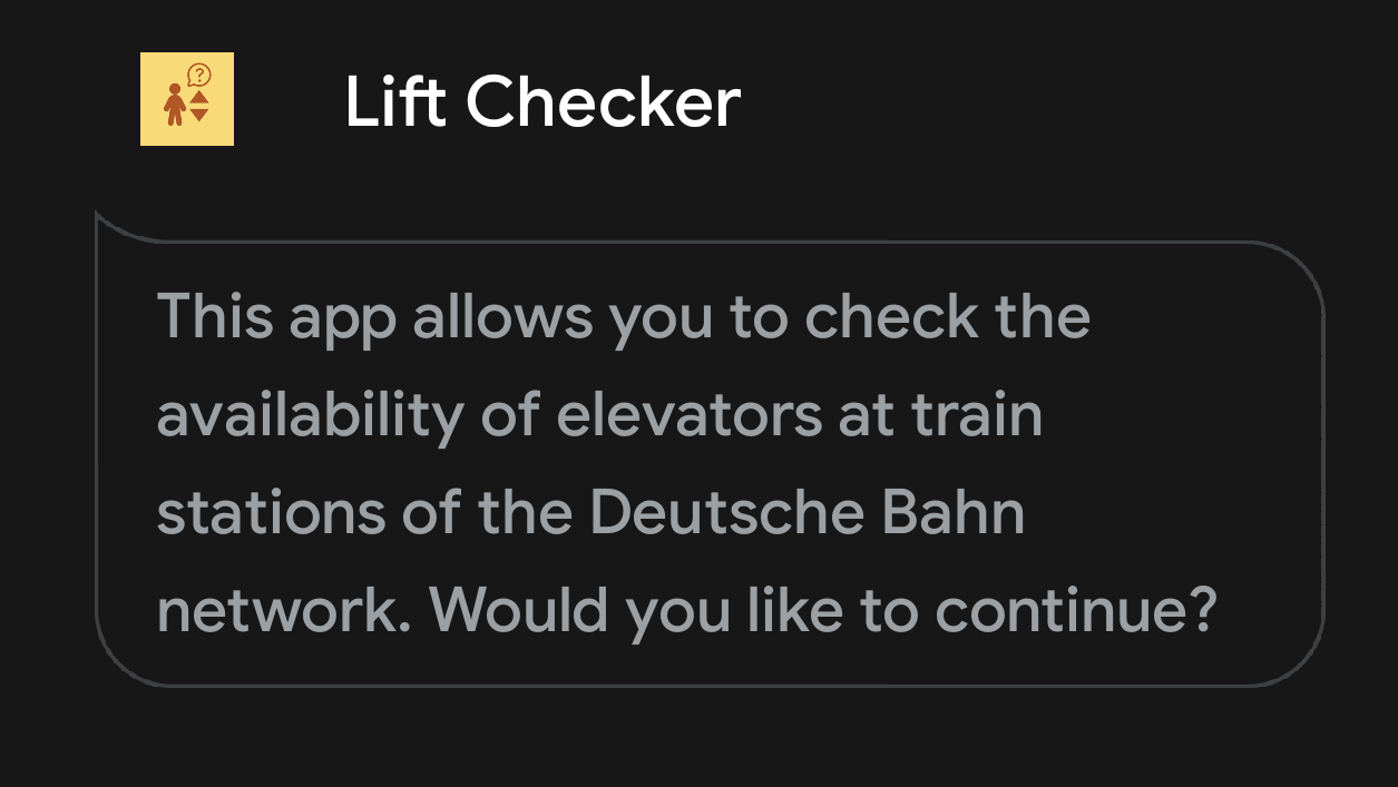 Screenshot of Lift Checker